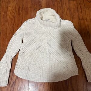 Halogen Cream Turtleneck‎ Sweater